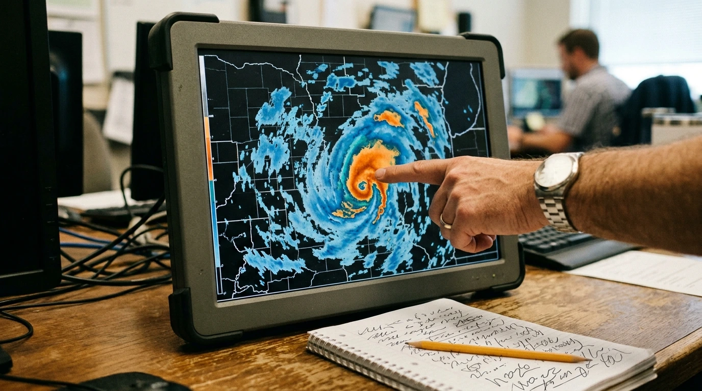 Lettura di una mappa radar della pioggia