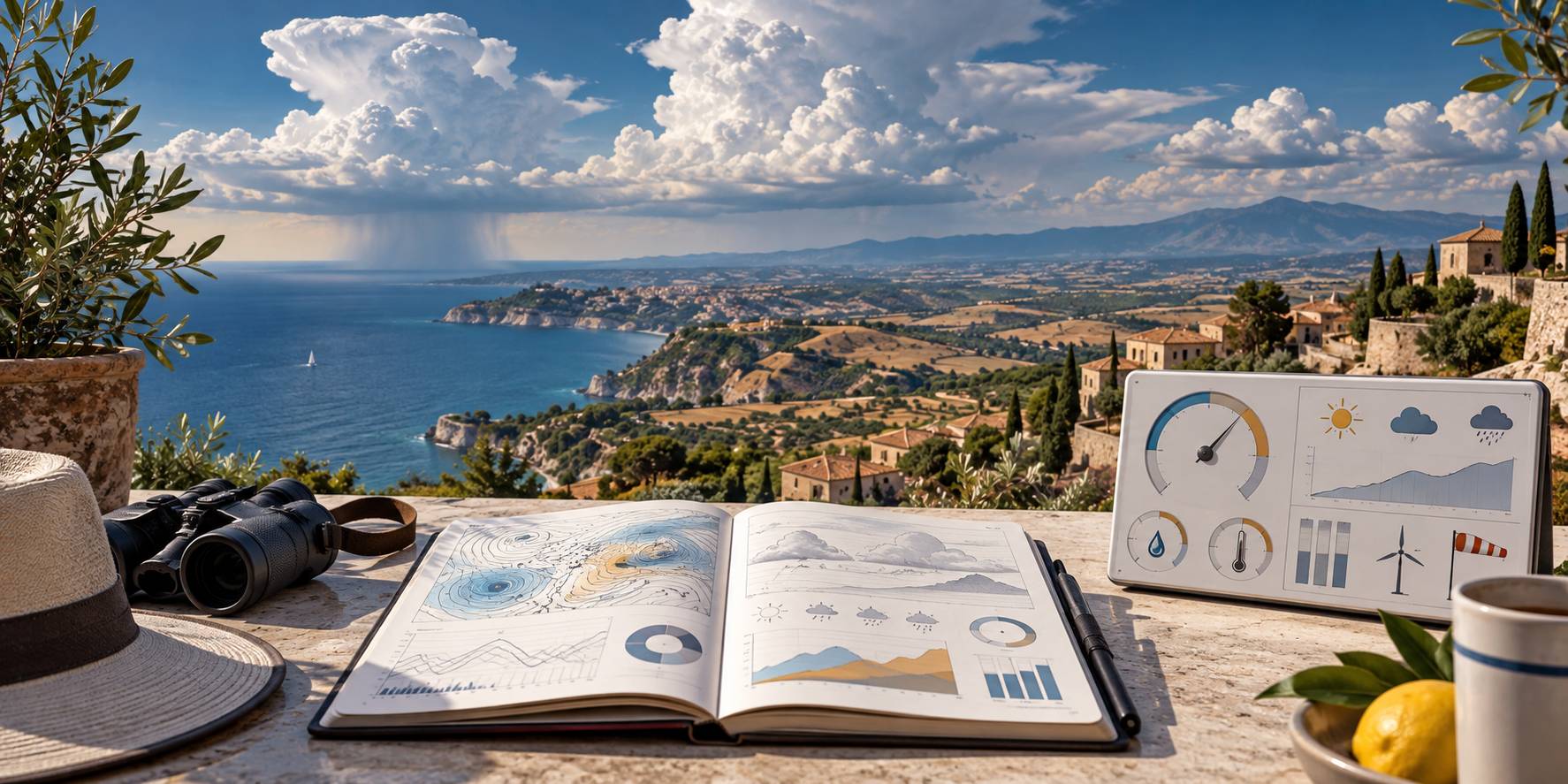 Illustration éditoriale du sujet : Perché in estate ci sono più temporali nelle Marche