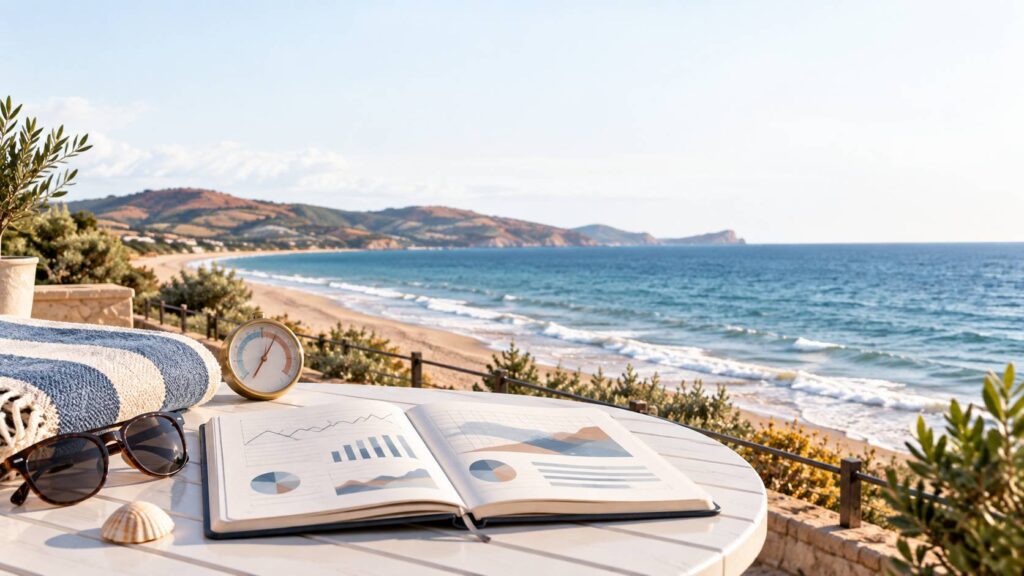 Illustration éditoriale du sujet : Quando andare al mare a Fano: la guida mese per mese